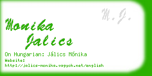 monika jalics business card