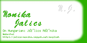 monika jalics business card